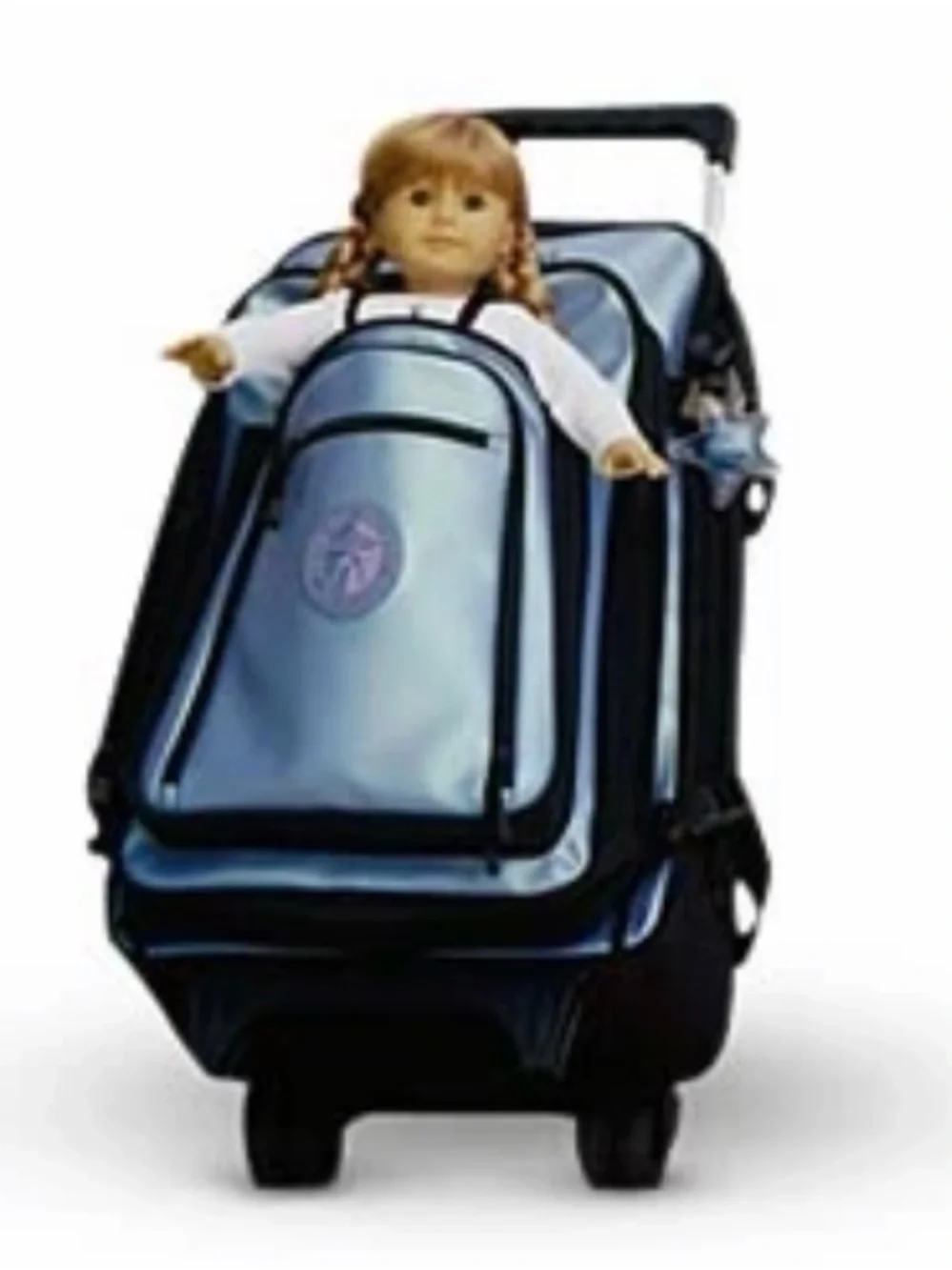 VINTAGE (2001) American Girl Lilac and Black Kid’s Matching Backpack & Suitcase